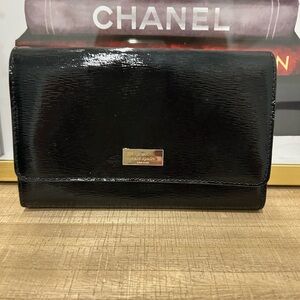 Kate Spade Shiny Black Clutch